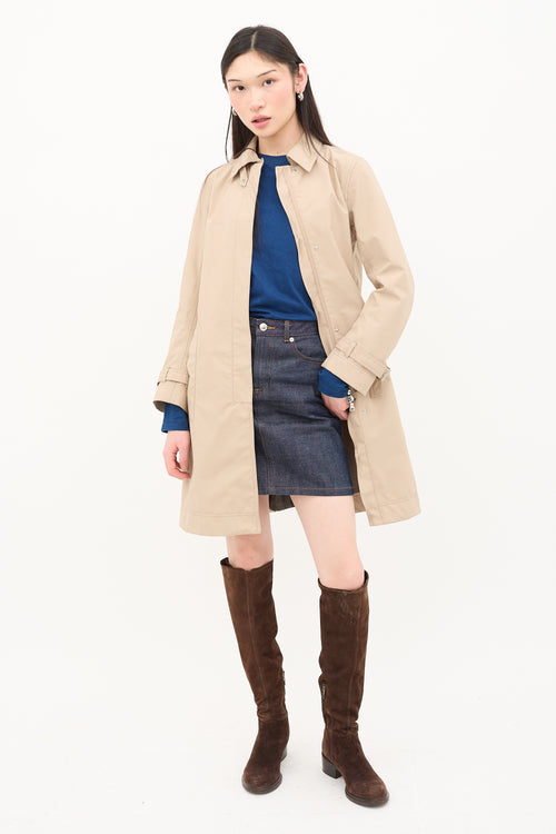 Prada Sport 2000s Kick Pleat Coat