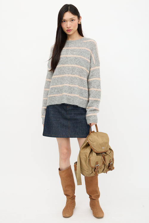 Prada Nylon Logo Backpack