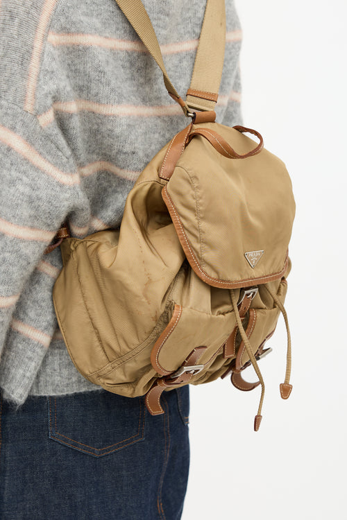 Prada Nylon Logo Backpack