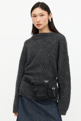 Prada Nylon Logo Belt Bag