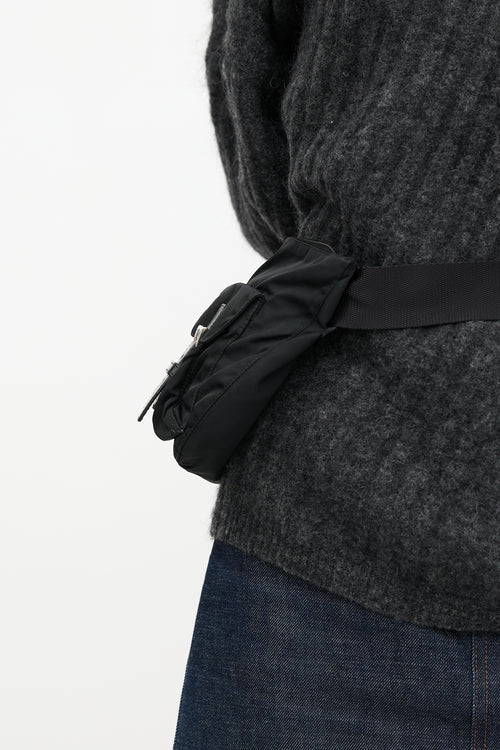 Prada Nylon Logo Belt Bag