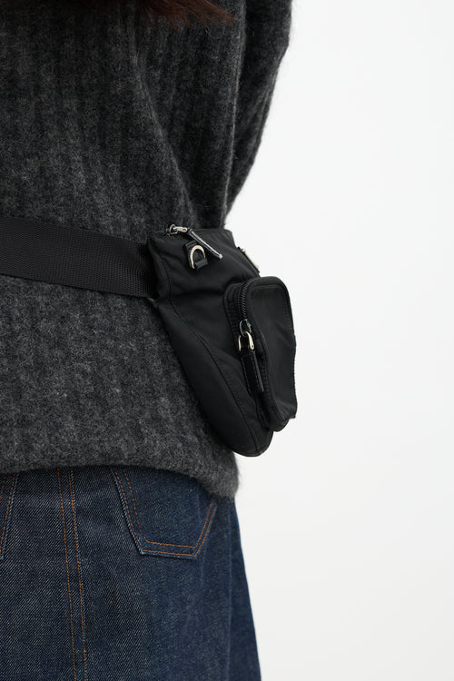 Prada Nylon Logo Belt Bag