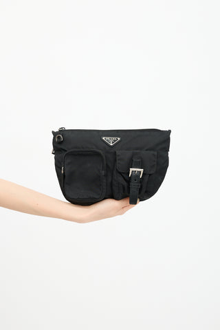 Prada Nylon Logo Belt Bag