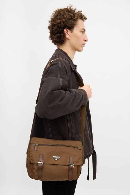 Prada Tessuto Nylon Messenger Bag