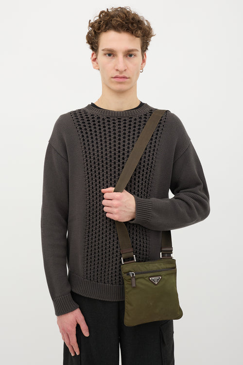 Prada Nylon Messenger Bag