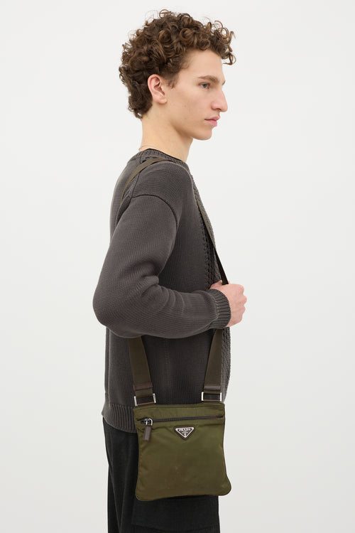 Prada Nylon Messenger Bag
