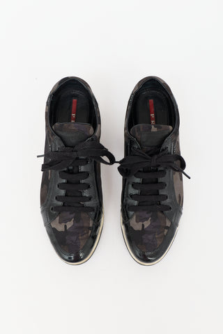 Prada Nylon Printed Sneaker