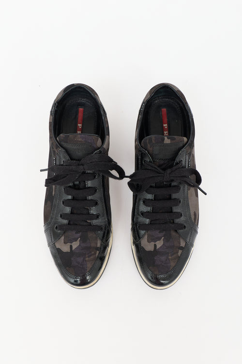 Prada Nylon Printed Sneaker