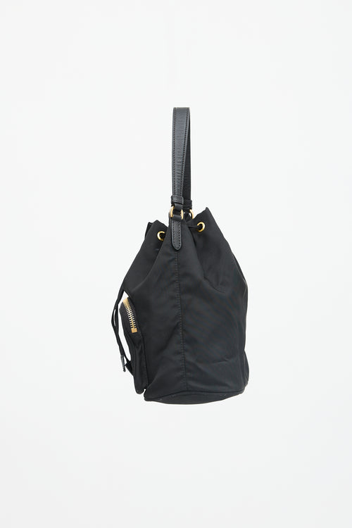Prada Nylon Small Duet Bucket Bag