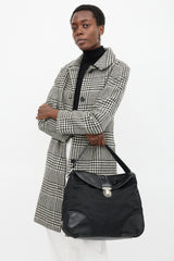 Prada Nylon & Leather Shoulder Bag