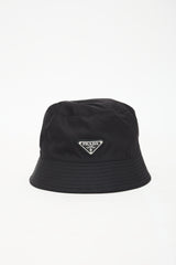 Prada Nylon Logo Bucket Hat