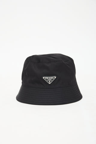 Prada Nylon Logo Bucket Hat