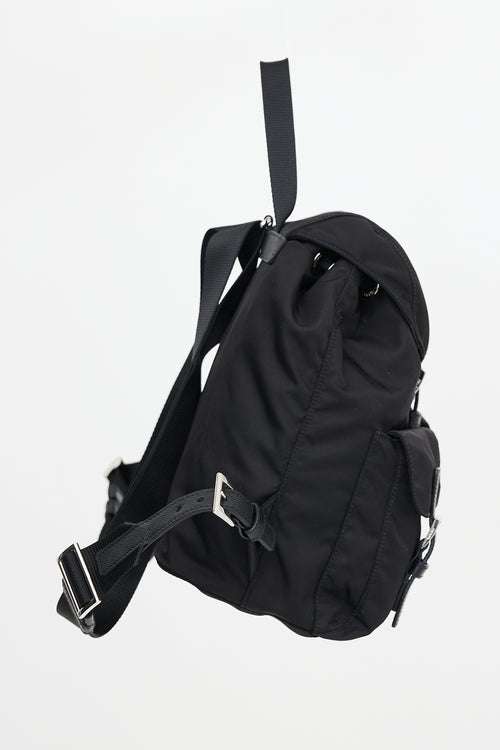 Prada Nylon & Saffiano Leather Small Backpack