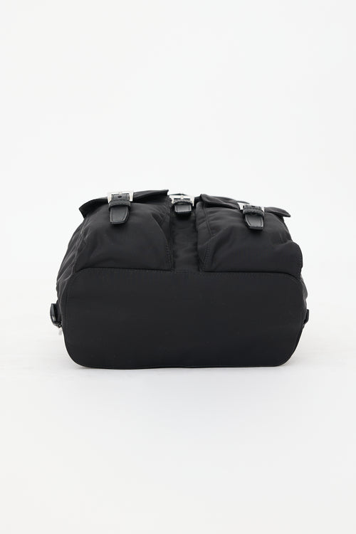 Prada Nylon & Saffiano Leather Small Backpack