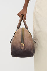Prada Ombre Leather Bowling Bag