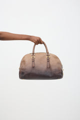 Prada Ombre Leather Bowling Bag