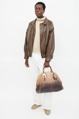 Prada Ombre Leather Satchel Bag