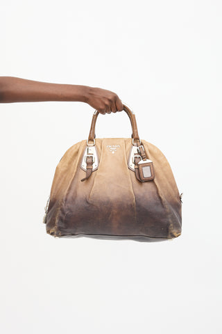 Prada Ombre Leather Satchel Bag