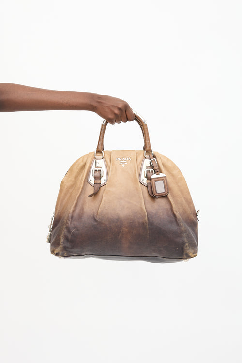 Prada Ombre Leather Satchel Bag