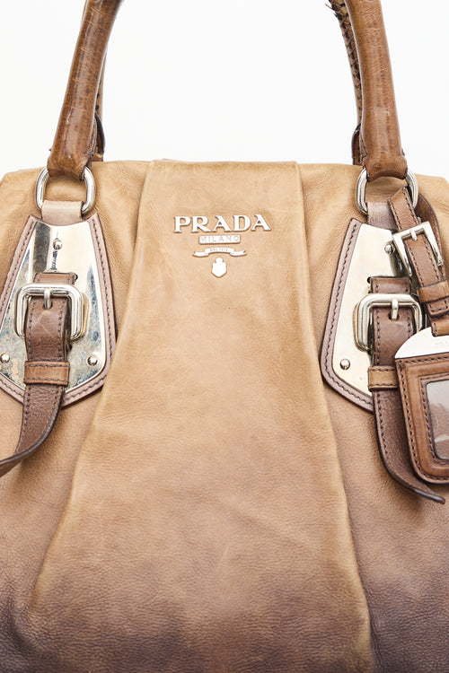 Prada Ombre Leather Satchel Bag