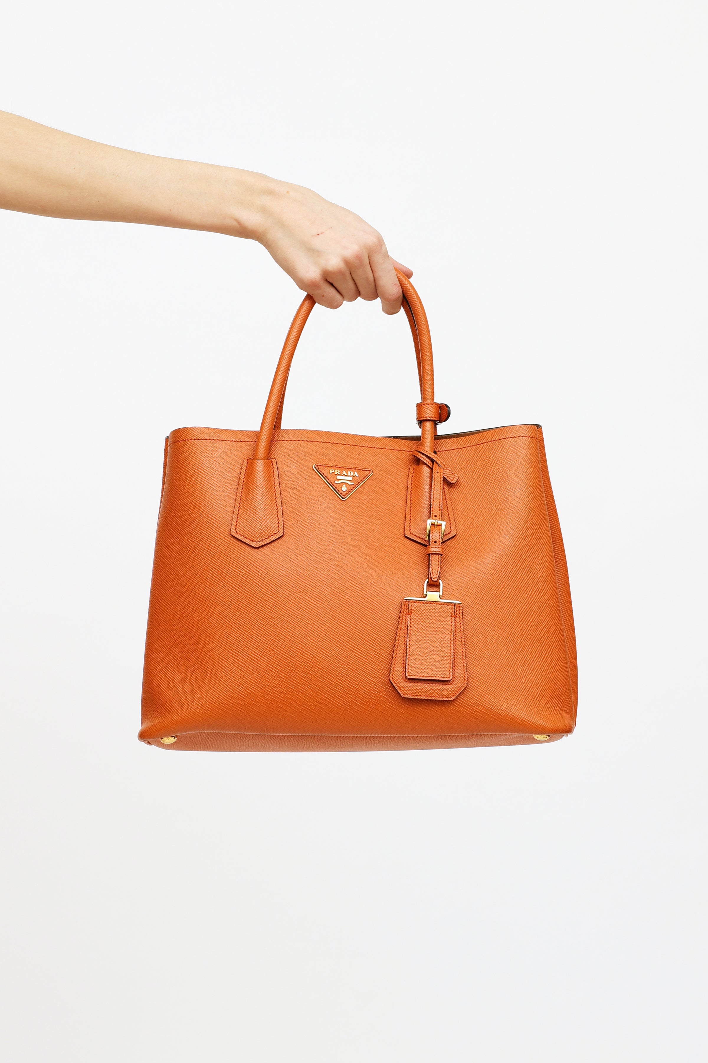 Prada Saffiano Leather Small Double Bag