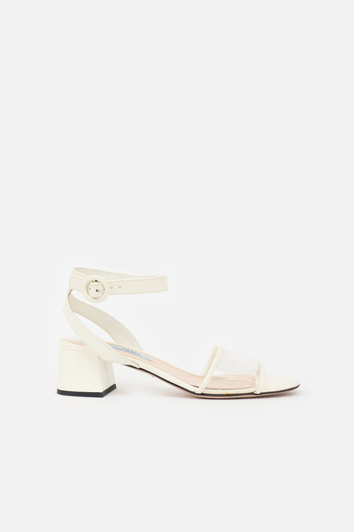 Prada PVC & Patent Sandal
