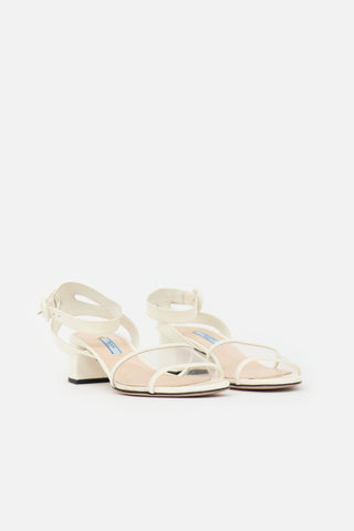 Prada PVC & Patent Sandal