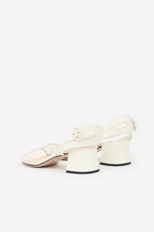 Prada PVC & Patent Sandal