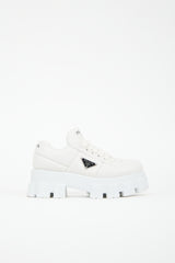 Prada Padded Leather Monolith Sneaker