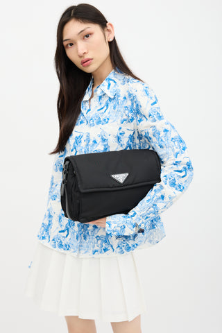 Prada Padded Re-Nylon Traveller Shoulder Bag