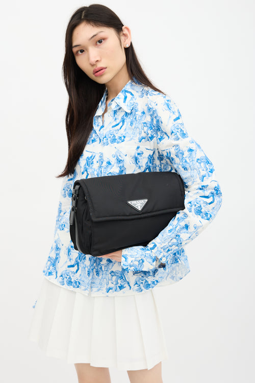 Prada Padded Re-Nylon Traveller Shoulder Bag