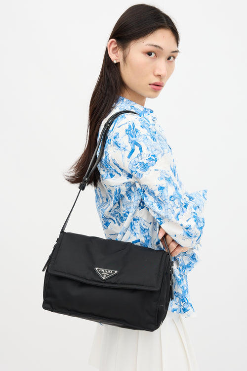 Prada Padded Re-Nylon Traveller Shoulder Bag