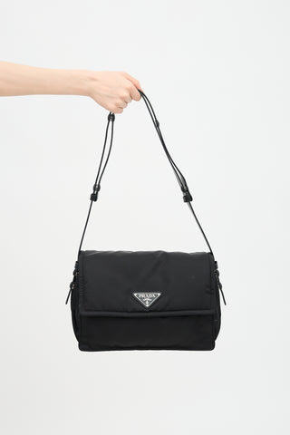 Prada Padded Re-Nylon Traveller Shoulder Bag