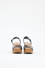 Prada Wicker Platform Sandal