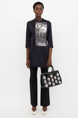 Prada Patent Floral Galleria Bag