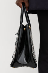Prada Patent Floral Galleria Bag