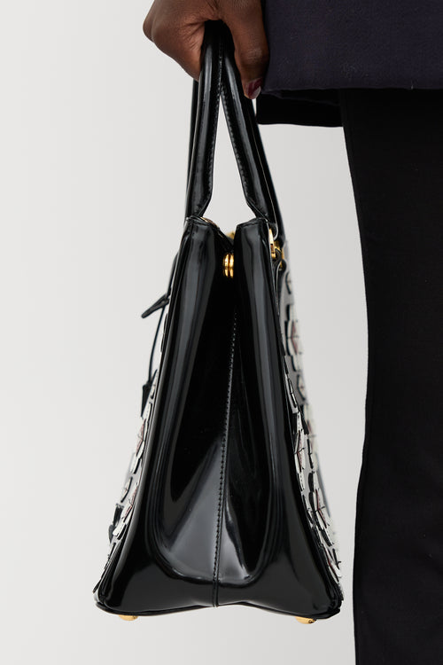 Prada Patent Floral Galleria Bag