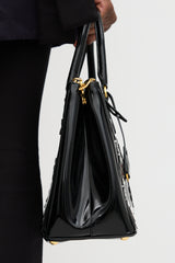 Prada Patent Floral Galleria Bag