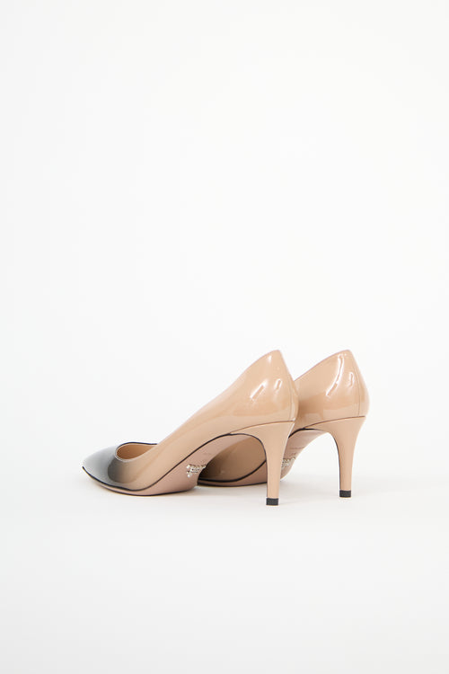 Prada Patent Leather Ombré Pump