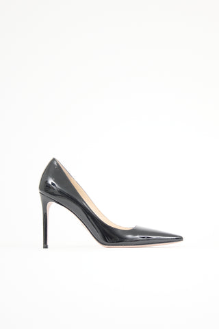 Prada Patent Leather Logo Pump