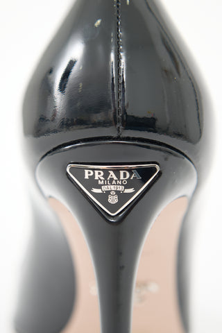 Prada Patent Leather Logo Pump