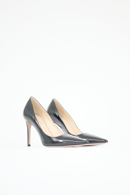 Prada Patent Leather Logo Pump