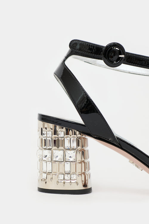 Prada Patent Leather  Sandal