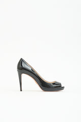 Prada Patent Peep Toe Pump