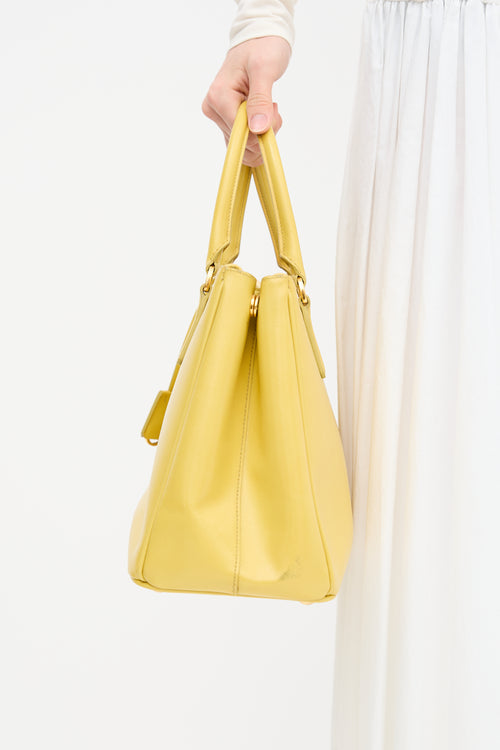 Prada Patent Saffiano Leather Galleria Bag