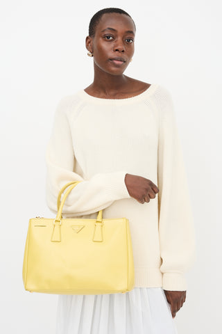 Prada Patent Saffiano Leather Galleria Bag