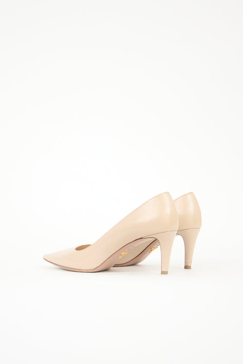 Prada Patent Saffiano Leather Pump
