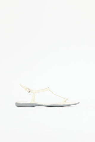 Prada Patent T-Strap Sandal