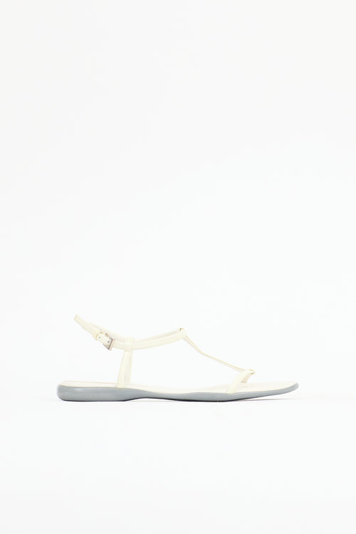 Prada Patent T-Strap Sandal