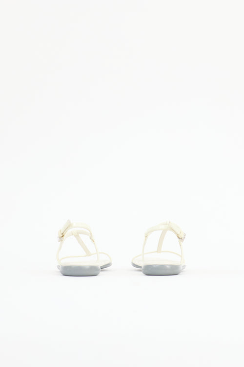 Prada Patent T-Strap Sandal